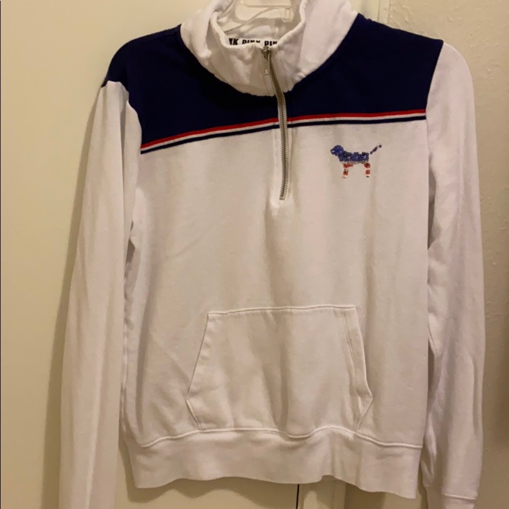 VS Pink Bling Love Pink USA pullover
